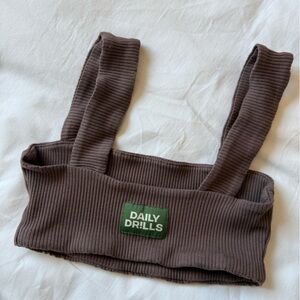 Daily Drills Ribbed Mauve Bra